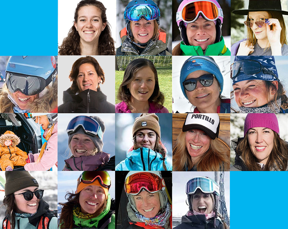 women ski testers